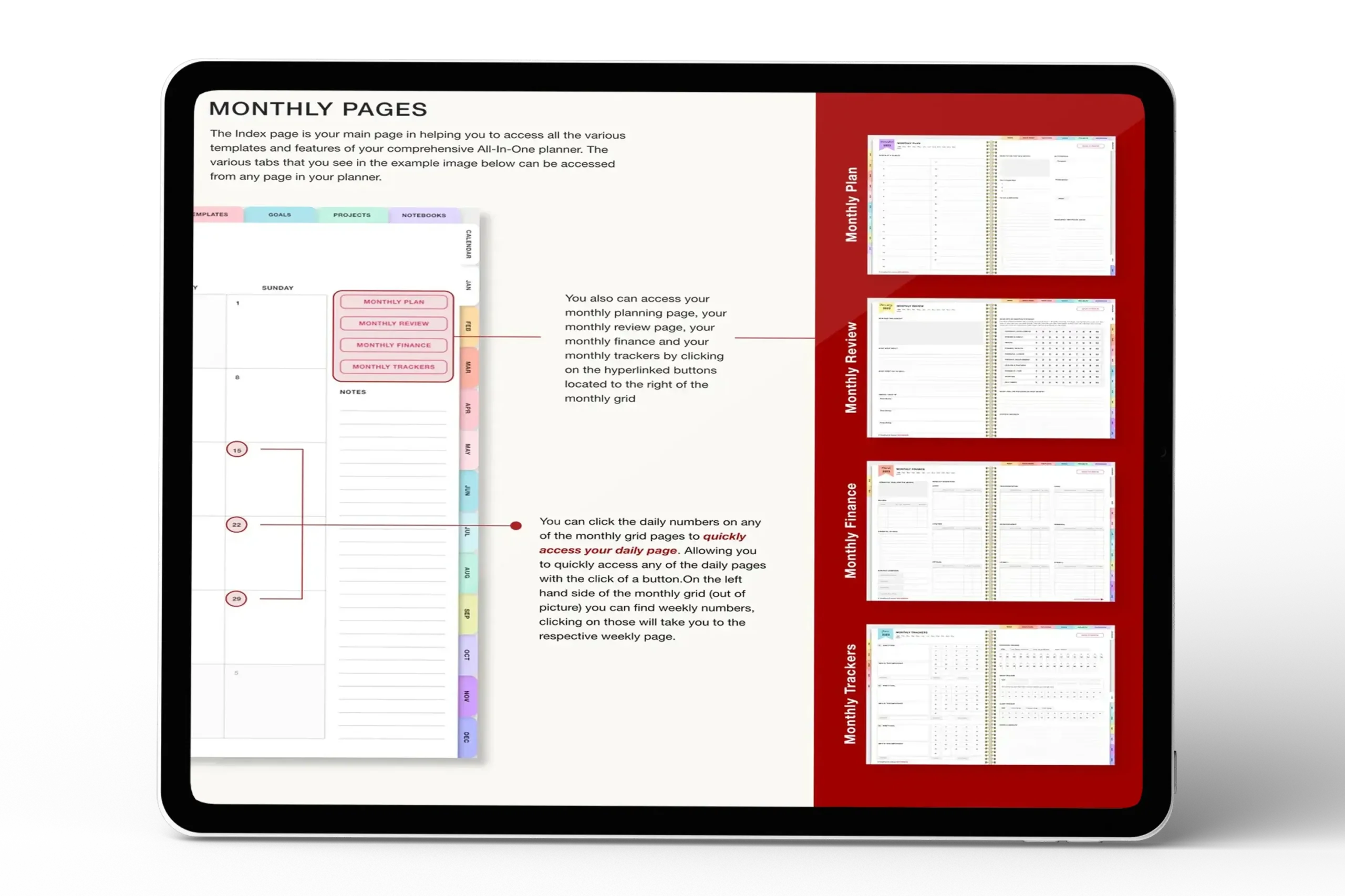 Monthly Pages